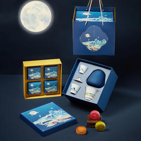 千里共明月 茶具月饼中秋礼盒