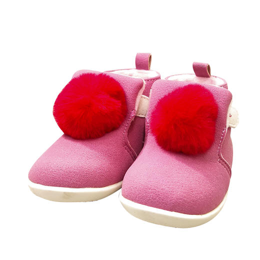 比士尼童鞋 秋冬款宝宝步前鞋学步鞋男宝女宝软底布鞋高帮魔术贴 商品图2