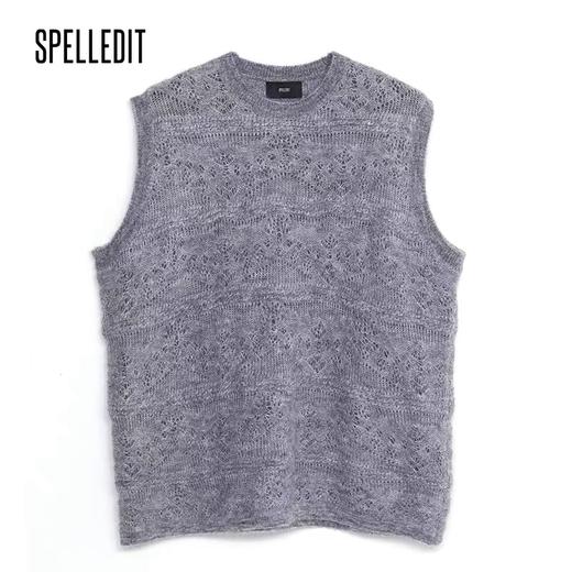 SPELLEDIT2021早秋新款马海毛宽松马甲背心女慵懒风高级感毛背心 商品图6