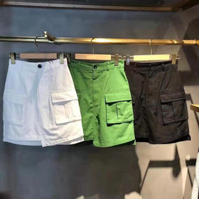 【服饰鞋包】新款高腰工装口袋裹身迷你半身短裙