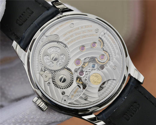 万国IWC陀飞轮V2版，葡萄牙动力日月星辰系列真飞轮，搭载72小時动力显示24小時日月星辰，手动真飞轮机芯，蓝宝石水晶玻璃 商品图4