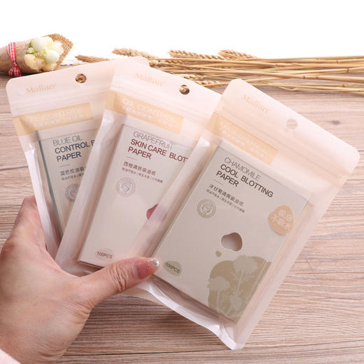 【美妆个护】玛莉安 100片吸油纸清爽去油OEM定制面部 无异味木浆材质 商品图0
