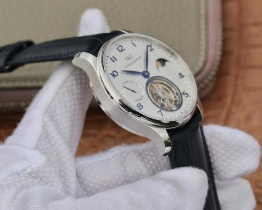 万国IWC陀飞轮V2版，葡萄牙动力日月星辰系列真飞轮，搭载72小時动力显示24小時日月星辰，手动真飞轮机芯，蓝宝石水晶玻璃 商品图8