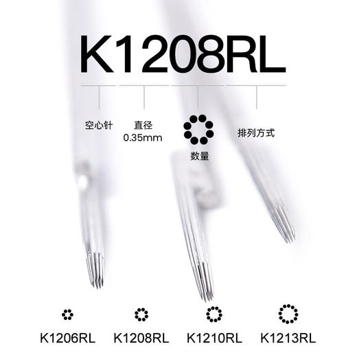 闪电长针空心针  专业纹身针 商品图1