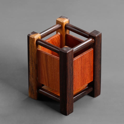 茶艺六君子套装茶具黑檀花梨木茶筒茶用品茶道功夫茶工具配件家用 商品图2