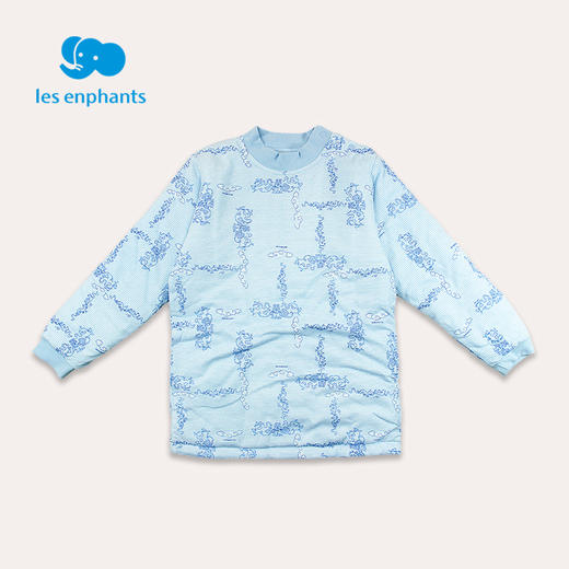 丽婴房-内衣类（冬）B8半高领上衣 N绗棉彩色经典小象 商品图1