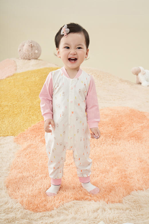 英氏婴儿连体衣对襟男女宝宝爬服和哈衣YLAAJ01011A YLHAJ01027A 商品图2