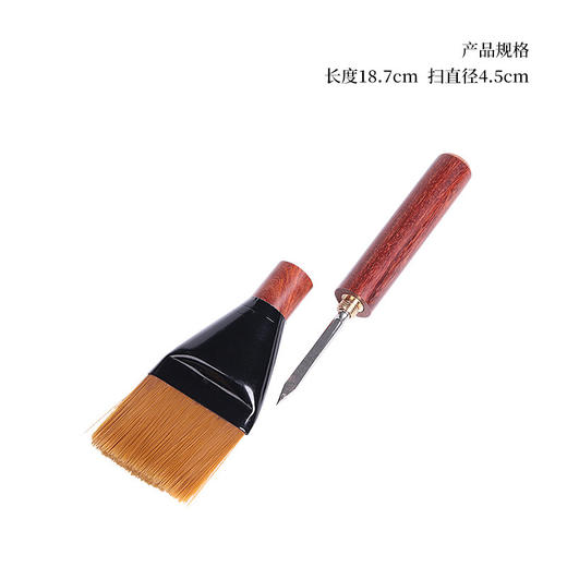 黑檀木养壶笔扫茶盘清洁茶刷子扫帚茶笔功夫茶扫水刷茶具茶道 商品图6