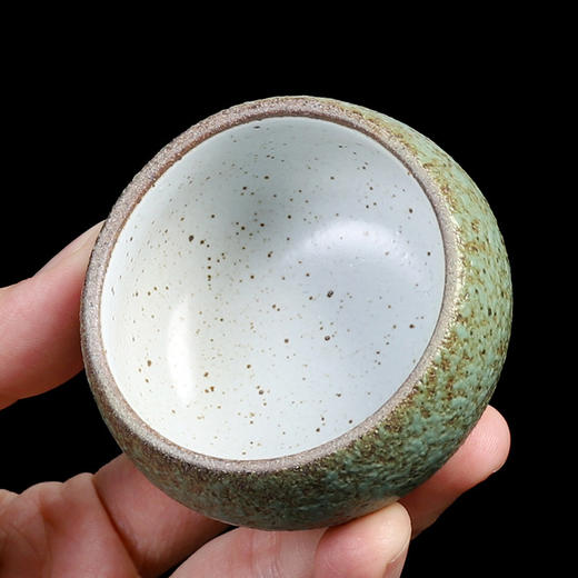 功夫小茶杯陶瓷简约复古日式家用工夫小号主人杯品茗杯单杯罗汉杯 商品图3