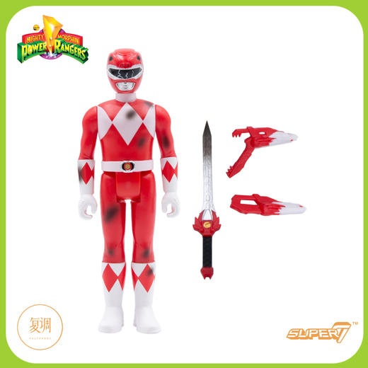 现货 Super7 恐龙战队 PowerRangers 战损版 3.75 挂卡 商品图5