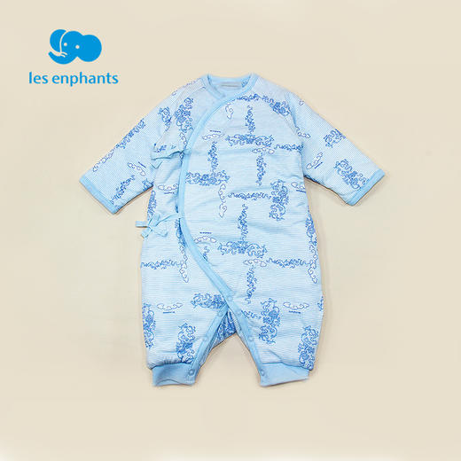 丽婴房-内衣类（冬）B8系带连身装 N绗棉彩色经典小象 商品图1