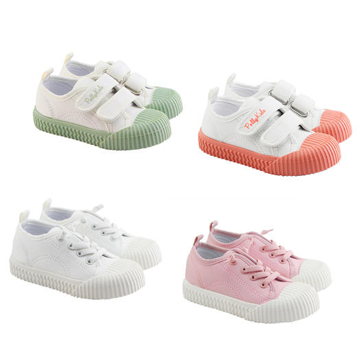 【特惠39元/双】比士尼春秋款单鞋男女童鞋硬底鞋宝宝鞋纯色透气休闲鞋魔术贴 商品图0