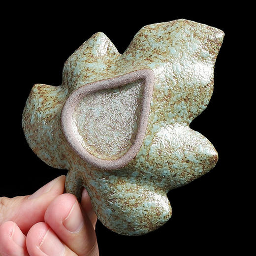 茶杯创意粗陶茶杯茶托陶瓷隔热杯托功夫茶具茶道零配件禅意 商品图3