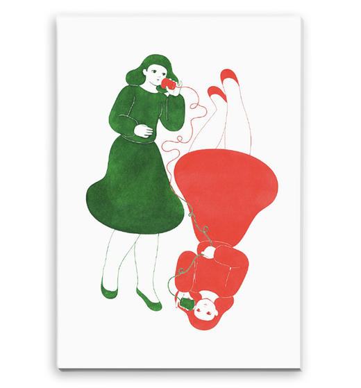 嵩禾丨红绿女孩丨纸电话 商品图0