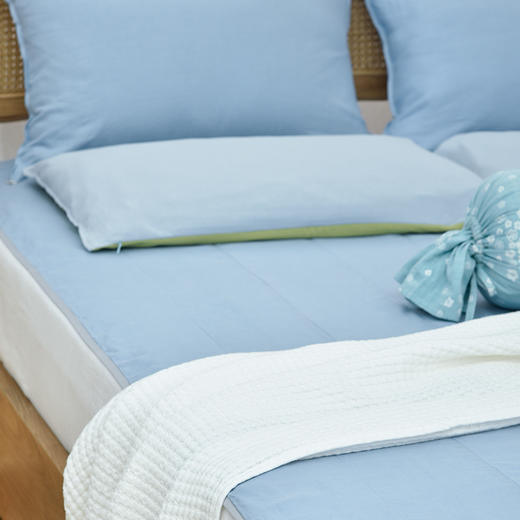 经典亚麻夏季薄款床垫软垫可定制 商品图2