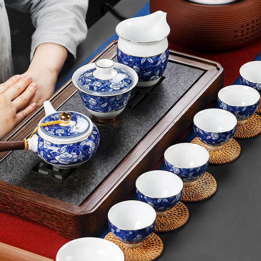 青花瓷茶海公平杯分茶器家用功夫茶具茶道零配件公道杯大号 商品图3