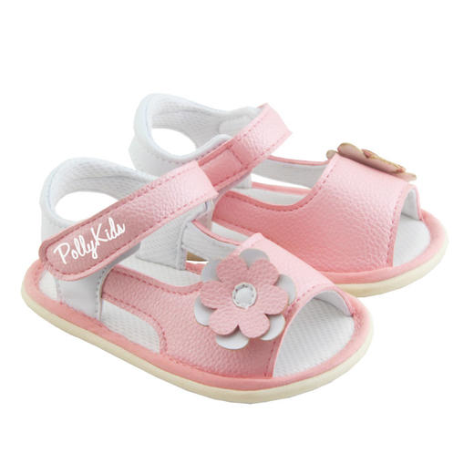 【特惠39元/双】比士尼童鞋 夏款凉鞋婴幼儿宝宝步前鞋学步鞋 男宝女宝硬底棉布鞋 商品图1