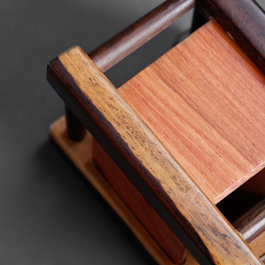 茶艺六君子套装茶具黑檀花梨木茶筒茶用品茶道功夫茶工具配件家用 商品图3