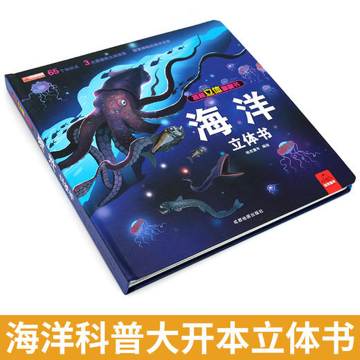 探秘海洋立体书3d揭秘系列儿童翻翻书6-8岁以上绘本故事书海底世界科普百科全书宝宝启蒙认知三地折叠书本幼儿园婴儿3岁情景体验 商品图1