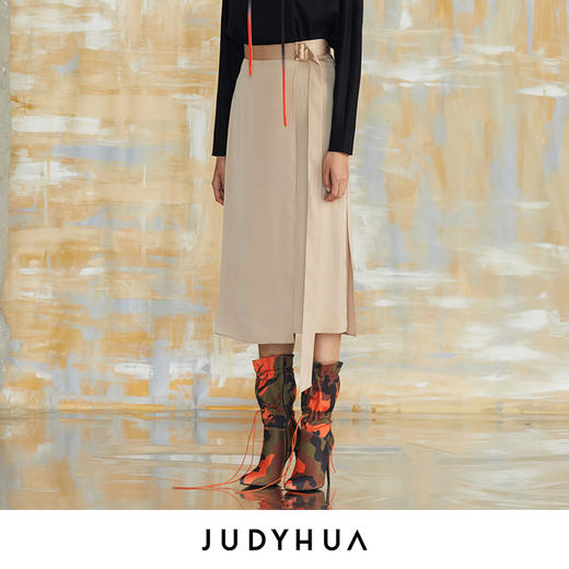 JUDYHUA 真丝层叠设计半裙 商品图1