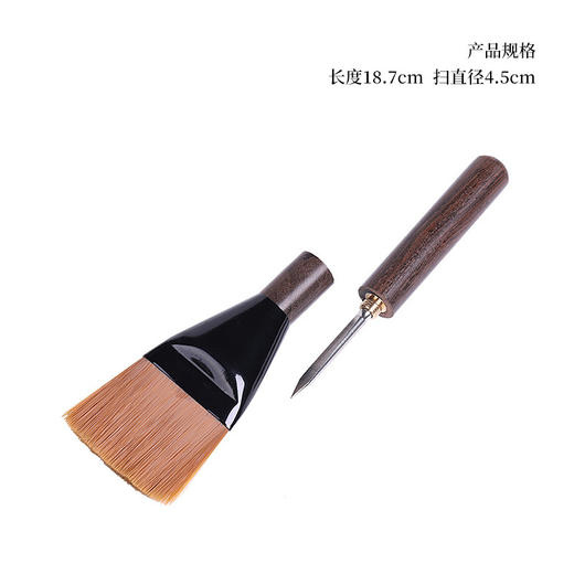 黑檀木养壶笔扫茶盘清洁茶刷子扫帚茶笔功夫茶扫水刷茶具茶道 商品图5