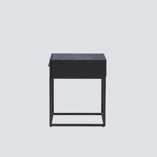 NS家居nsfurniture木制铁艺床头柜抽屉储物边几NSST-HL5120-1-RK 商品图2