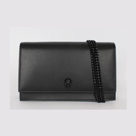 ALEXANDER MCQUEEN 亚历山大麦昆 中号链条Skull 女单肩包 黑色 630266 1CW0V 1000