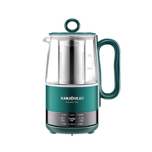 金灶多功能mini便携小型多功能养生壶0.6L（墨绿色）办公室个人煮茶壶HT-005 商品图0