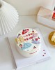 1027CAKE |  手绘蛋糕  祝福 文字 翻糖装饰 商品缩略图0