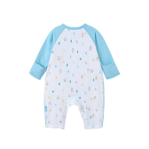 英氏新款婴儿系带护肚连体衣新生儿哈衣YLHAJ01028A YLHAJ01027A 商品图9