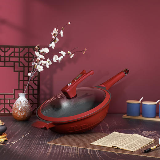 TIBORANG帝伯朗， Fenia菲尼雅 浮雕钛金多用锅32cm 商品图1