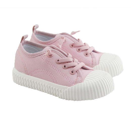 【特惠39元/双】比士尼春秋款单鞋男女童鞋硬底鞋宝宝鞋纯色透气休闲鞋魔术贴 商品图3