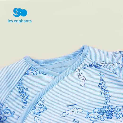 丽婴房-内衣类（冬）B8系带连身装 N绗棉彩色经典小象 商品图2