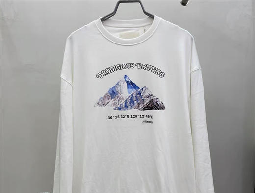 311106002 坚持我的/jasonwood男款 2021年秋季新品 印花圆领卫衣 商品图0