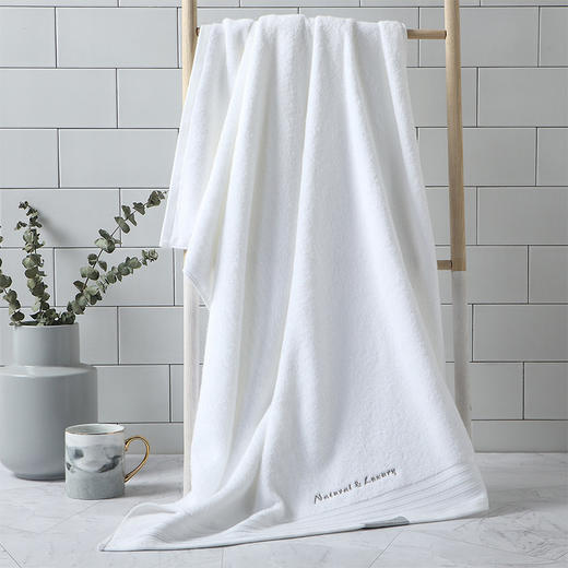 新疆长绒棉浴巾家用纯棉吸水速干夏季全棉大毛巾纯色酒店成人男女 商品图1