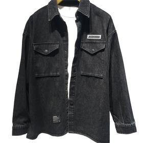 Jasonwood/坚持我的男装2021秋季新款休闲翻领工装衬衫 311105505