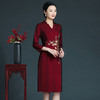 上海旗袍厂ZY-Q5726秋季新款端庄气质婚宴喜庆旗袍改良大码礼服裙 商品缩略图3