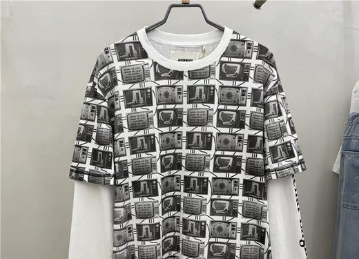 Jasonwood/坚持我的  21秋新假两件印花长袖T恤311104003 商品图2