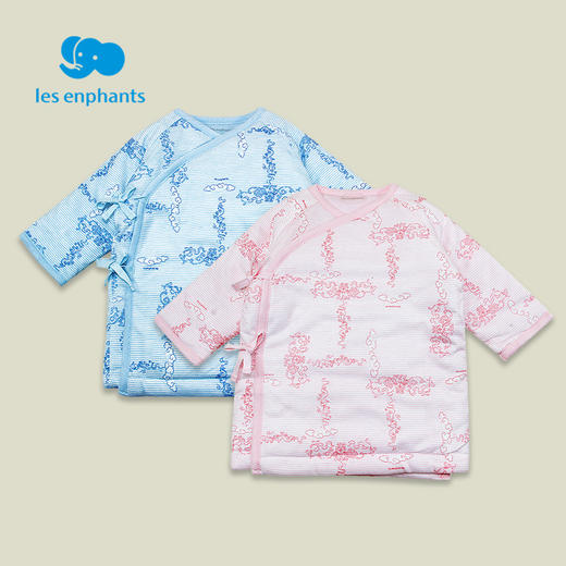 丽婴房-内衣类（冬）B8六条带上衣 N绗棉彩色经典小象 商品图1