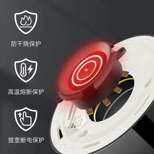 金灶多功能mini便携小型多功能养生壶0.6L（墨绿色）办公室个人煮茶壶HT-005 商品图3