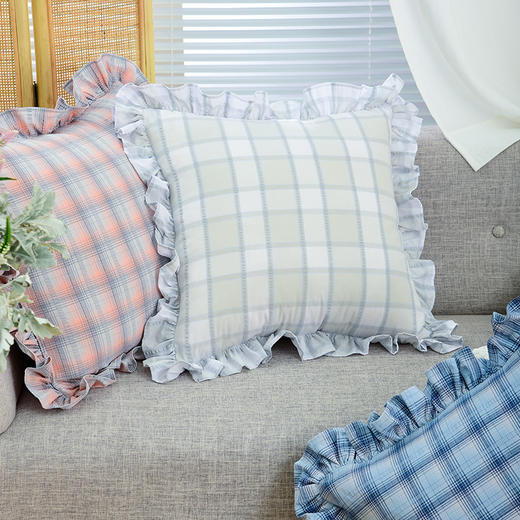 威尔士格纹系列沙发客厅靠枕腰枕 商品图0