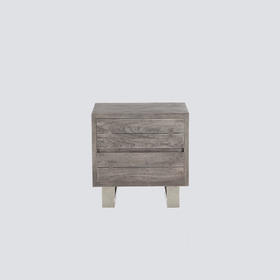 NS家居nsfurniture卧室进口实木床头柜NSSC-FISO-NC60WGSS