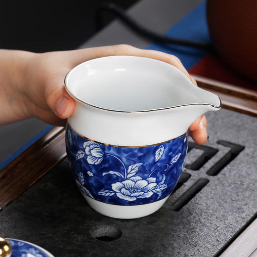 青花瓷茶海公平杯分茶器家用功夫茶具茶道零配件公道杯大号 商品图1