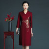 上海旗袍厂ZY-Q5726秋季新款端庄气质婚宴喜庆旗袍改良大码礼服裙 商品缩略图5