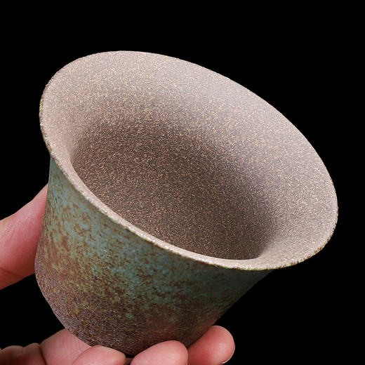 粗陶三才杯盖碗小号茶碗茶具功夫复古茶道茶杯粗陶泡茶碗日式 商品图2
