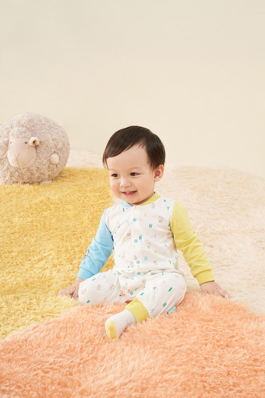 英氏婴儿连体衣对襟男女宝宝爬服和哈衣YLAAJ01011A YLHAJ01027A 商品图5