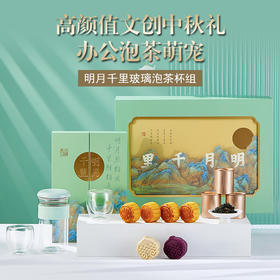 明月千里 玻璃泡茶杯组