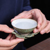 茶杯创意粗陶茶杯茶托陶瓷隔热杯托功夫茶具茶道零配件禅意 商品缩略图0