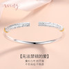 Winy9999足银一生所爱金箍棒手镯送女友闺蜜节日生日礼物 商品缩略图0