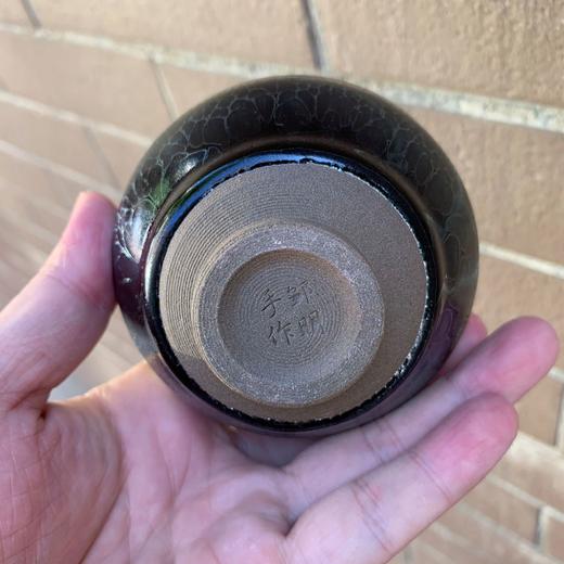 建阳建盏原矿铁胎蓝龙麟茶碗油滴功夫茶杯茶盏主人杯品茗杯 商品图3